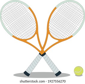 Ilustración del vector de raqueta de tenis