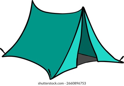  ilustração de uma tenda isolada