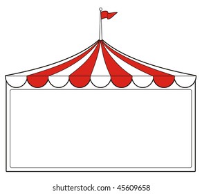 Illustration Tent Sign Perfect Promotion Advertising Stock Vector ...