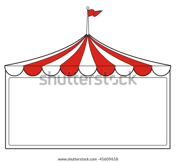 Illustration Tent Sign Perfect Promotion Advertising Stock Vector ...