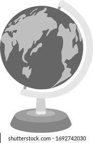 Illustration of a terrestrial globe.