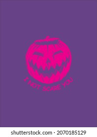ilustración de la aterradora calabaza helloween