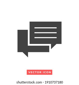 an illustration of a text message icon. vector symbol.