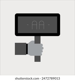 Illustration of a text sketched on paper