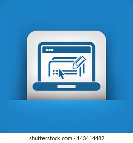 Illustration of text software document icon