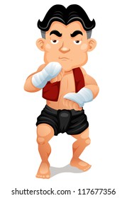 Illustration of Thai Boxing
