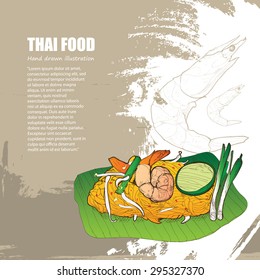 illustration of Thai food 