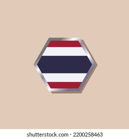 Illustration of Thailand flag Template