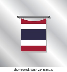 Illustration des thailändischen Flaggenmusters