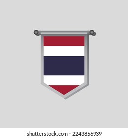 Illustration of Thailand flag Template