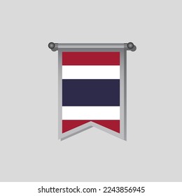 Illustration of Thailand flag Template