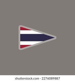 Illustration of Thailand flag Template