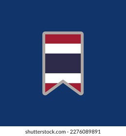 Illustration of Thailand flag Template