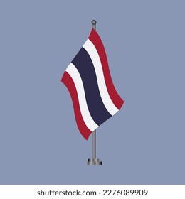 Illustration of Thailand flag Template