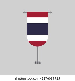 Illustration of Thailand flag Template