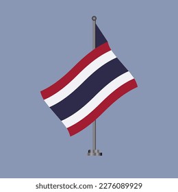 Illustration of Thailand flag Template