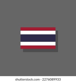 Illustration of Thailand flag Template
