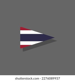 Illustration of Thailand flag Template