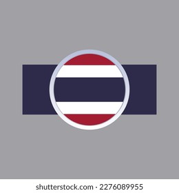 Illustration of Thailand flag Template