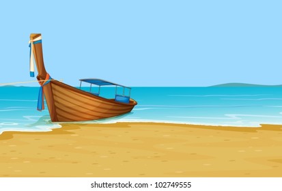 Illustration of Thailand holiday scene