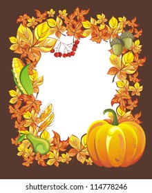 Illustration of Thanksgiving celebration banner