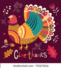 Illustration for Thanksgiving day