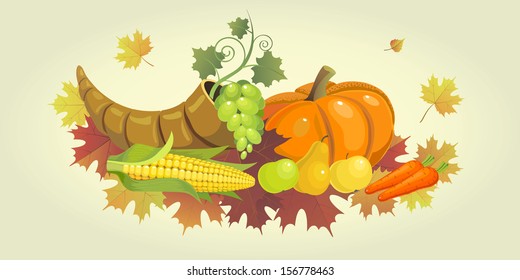 Illustration for the Thanksgiving holiday.