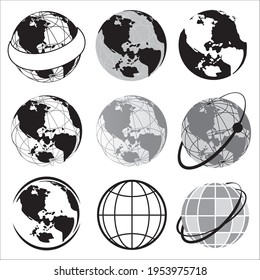 It is an illustration that can be used for the logo and mark of the earth