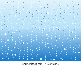 Es una ilustración que se puede usar como fondo con la imagen de gotas de agua y burbujas.