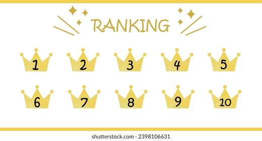 
Illustration that can be used as crown ranking icon 2