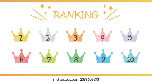 
Illustration that can be used as crown ranking icon 1