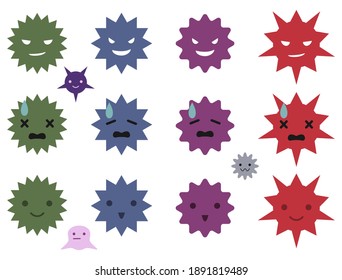 It is an illustration that imaged a virus.