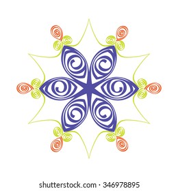 Illustration that inspired by snowflake