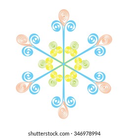 Illustration that inspired by snowflake