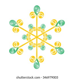 Illustration that inspired by snowflake