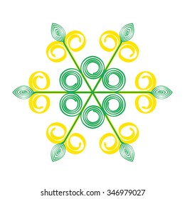 Illustration that inspired by snowflake