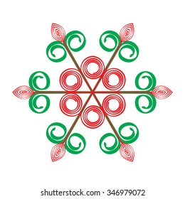 Illustration that inspired by snowflake