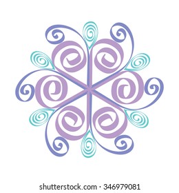 Illustration that inspired by snowflake
