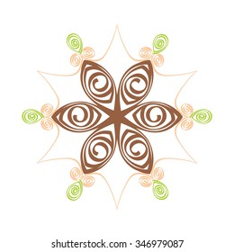 Illustration that inspired by snowflake