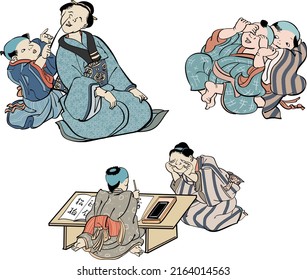 It is an illustration that many children play around during class and the class is collapsing.