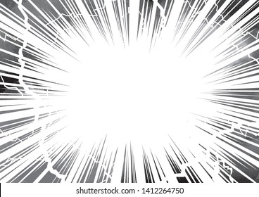 Illustration that shock is great with radiation and lightning