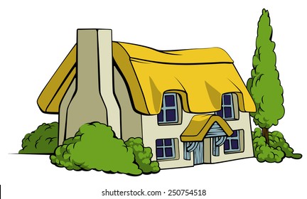 Thatched Cottage Drawing Images Stock Photos Vectors Shutterstock