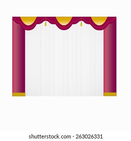 illustration of a theater curtain