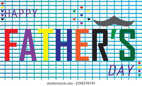 illustration of a thema happy father's day.for template poster father's day.