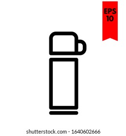 illustration of thermos flat icon
