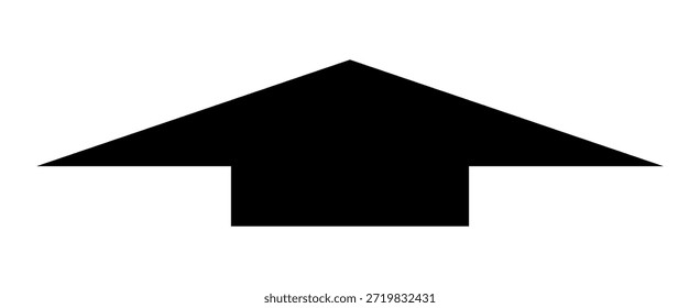 Ilustración de una flecha gruesa horizontalmente