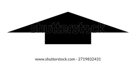 Illustration of a thick arrow horizontally