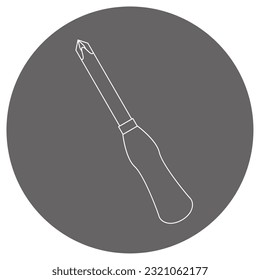 It is an illustration of a thick plus driver.