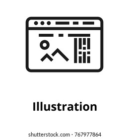 Illustration thin line icon