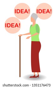 illustration of thinking idea or solution concept with fast thinking solution and idea concept.